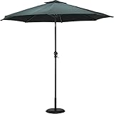 アルミパラソル ガーデンパラソル パラソル 幅270cm 持ち運び 軽量 グリーン