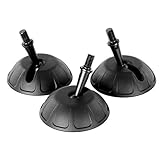 Leofoto SC-50 ユニバーサル50mmゴム三脚の脚 3/8インチステンレススチールコネクタ 3個セット