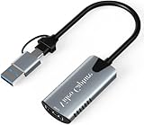 キャプチャーボード Switch PS4 PS5 Xbox Webカメラ OBS/Potplayer/XSplit適用 Linux Mac/Windows ビデオキャプチャカード 1080P 30fps USB2.0 ゲームキャプチャー USB変換 Type-C HDMI 小型 軽量