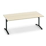 コクヨ  配送・組立・設置込    ミーティングテーブル ビエナ MT-V189FE6AM10 幅180×奥行90CM フラップタイプ ブ