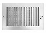 Truaire C102M 10X06(Duct Opening Measurements) 2-Way Supply 10-Inch by 6-Inch Sidewall or Ceiling Re
