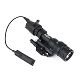 NECARL M952Vタイプ ウェポンライト レプリカ ストロボ機能搭載 SL07デュアルスイッチ付 QDマウント 20mmレール対応 タクティカルライト LEDスカウトライト (ブラック)
