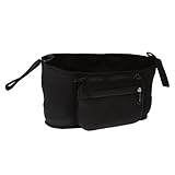 Seliyi ベビーカー用　ネオプレン 　ドリンク ホルダー　バッグ　ベビー用品　収納バッグ　ブラック