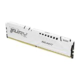Kingston (キングストン) FURY Beast (フューリービースト) ホワイト 128GB (4x32GB) 5600MT/s CL40 DDR5 XMP DIMM | オーバークロック | プラグアンドプレイ | インテル XMP 3.0 | 4枚セット | KF556C40BWK4-128
