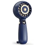 YOIIYO ハンディファン 携帯扇風機 小型 軽量ポータブル【100段階風量調整可能な手持ち扇風機】LEDディスプレイ搭載 ハンディ扇風機