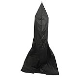 Fenteer ガーデン　パラソルカバー　３サイズ　防水　傘カバー　オックスフォード生地　ブラック - 205cm