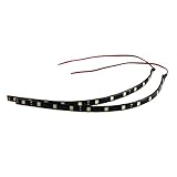 Possbay LEDストリップライト5050 15-smd車内部ライトホームパーティステージ祭装飾ランプ2個のパック 12-led ホワイト PB101643US01