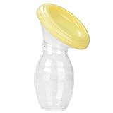 Pretty See 搾乳器 シリコーン 保護蓋付き 衛生的に母乳を保存 手動 哺乳 コンパクト 100ml 携帯便利 旅行/外出に最適