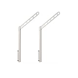 川口技研 腰壁用物干し ホスクリーン LP-70-W ホワイト 2本1組