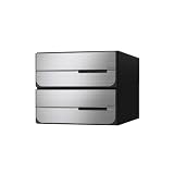 ポスト 郵便受け D-ALL 集合住宅用ポスト KS-MB6402PU-2L-S 静音大型ダイヤル錠 前入れ後出し 2戸用
