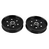 Molloparts フラットアイドラープーリー AM37249 AM107468 AM37442 AM35862 M81677 John Deere 38 48 54 芝刈り機デッキ対応 eXmark 1-602501 1-403009 Husqvarna 601用 交換用 00039 1 533310326