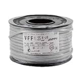 [JAPPY] KHD 300V ビニル平形コード VFF1.25SQ 灰色 100m巻