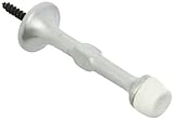 Rockwood 505.26D Brass Door Stop 3 Projection #12-24 x 1 FH MS Fastener 1 Base Diameter Satin Chrome