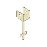【10個】 カネシン 柱脚金物 PB-33 Cマーク 枠組壁工法用 [玄関の独立柱等の柱脚の支持] アミ 【代不】