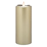 Candle Impressions cgt23417svミラージュメタリック仕上げピラーwithプログラム可能なタイマー、7インチ× 3インチ、ゴールド