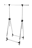 パール金属 スムーズ ハンガーラック ブラウン 総耐荷重 15kg 幅 60.5-99.5cm N-8252