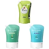 【セット買い】【Amazon.co.jp限定】 NATUXIA(ナチュシア) パックスナチュロン 泡 ボディーソープ 詰替用 900ml 大容量タイプ ボディソープ + by Amazon 大容量パックスナチュロン せっけんシャンプー 詰替用 900ml + by Amazon 大容量パックスナチュロン リンス 詰替用 900ml せっけんシャンプー 専用 トリートメント