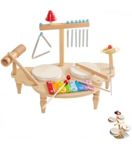 Amazon | 子供用ドラムセット楽器おもちゃ 幼児用 楽器 おもちゃ 木琴