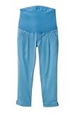 Angeliebe エンジェリーベ マタニティ P ・ パンツ ストレッチ テーパード 妊婦服 ズボン ウエストゴム アジャスター調節可 7号 ライト ブルー