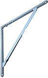 d.h.s. Heavy Duty折りたたみシェルフブラケット – 16 " x 16 " – グレー – ペア – Screws included 。