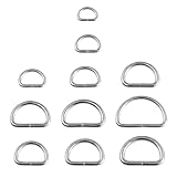 Dカン 手芸 アクセサリーパーツ 20個セット シルバー 1.5mm-10mm 手芸用カン 5色 NYANDELMO ND-0404-R03-SV-1.5mm-10mm-20ps