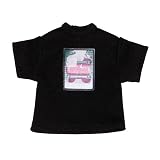 ピュアニーモ用 1/12 ビッグシルエットTシャツ～Photo art～ ブラック×スプラッシュ (ドール用)