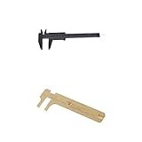 MagiDeal 2 Pieces Miniスライドノギスゲージ測定ツールルーラーfor DIY測定
