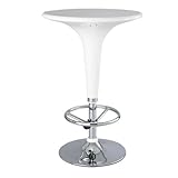 テーブル 机 レトロ バーテーブル センターテーブル スタンディングデスク 高さ調節 ダイニング ホワイト