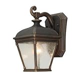 Malford Wall Mount Outdoor Dar 10"x5.5"x7.25 Dk Rubbed Bronz [並行輸入品]