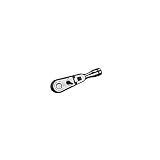 KTCネプロス NBR390FS (9.5SQ) ショートフレックスラチェットハンドル