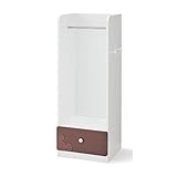 Disney　ディズニー　キッズ収納ラック 　ミッキーモチーフ　ダークブラウン×ホワイト　タイプ:Ａ