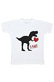 カスタムパーティーShop Kids恐竜Happy Valentine 's Day Tシャツ カラー: レッド