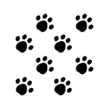 ForzaGroup 肉球 カッティング ステッカー シール 足跡 猫 犬 かわいい 車 防水 8個セット (12-01)