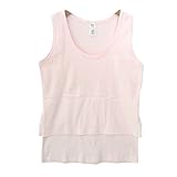 (マーシェル) Marshel マタニティ タンクトップ 授乳口付き ノースリーブ インナー カジュアル 妊婦服 おしゃれ ピンク L
