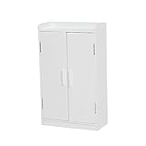 萩原 トイレ収納 ホワイト スリム MTR-7660WH