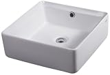 EAGO ba130 15 "バスルームシンクSquare容器シンク、 W 15" x D 15" x H 5 7/8" BA130 1