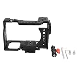 A7K、A7II、A7III、A7SII、A7RIII、A7RII、A7X、A7シリーズ用アルミニウムカメラケージ、コールドシュー付きビデオリグ、38mm標準ポート、1/4 3/8インチネジ