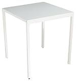 SPICE Various Steel Square Table White CPT162WH