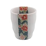 テーブルウェアイースト 湯呑み 金彩椿 和食器 ピンク