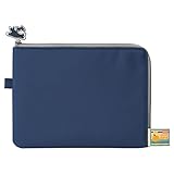 リヒトラブ にゃんシーン ねこ フラットポーチA5 インディゴブルー A2222-11