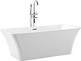 自立SpaモダンSoaking Tub Bathtub : Parva by HelixBath 67" HB-BT-PARVA-67-RO 1