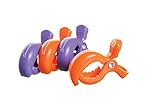 Dreambaby Stroller Buddy Blanket Clips, 4 Pack, Purple and Orange by Dreambaby