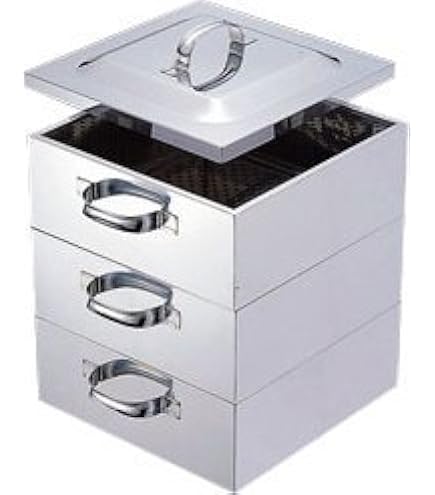 Amazon｜EBM 18-8 業務用角蒸器 28cm 2段｜蒸し器・せいろ オンライン通販