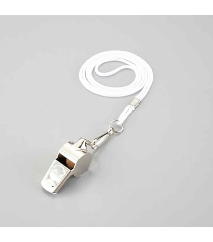 Amazon.co.jp: ホイッスル ステンレス製ホイッスル シルバー 笛 ネック