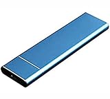 超高速外付けSSD、ポータブルモバイルソリッドステートドライブ、コンピューター、携帯電話に最適 (Blue,4TB)