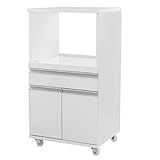 arne キッチンカウンター レンジ台 キッチン収納 ワゴン 完成品 RD-001 ホワイト