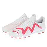 [プーマ] サッカースパイク 子供靴 運動靴 キッズ フューチャー プレイ HG + Mid Jr 23年秋冬カラー プーマホワイト/ファイヤーオーキッド(01) 23.5 cm