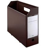 プラス PPボックスファイル+ A4横 ブラウン FL-125BF 【まとめ買い5個セット】