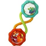 おもちゃ Toy / Game Awesome Bright Starts Rattle and Shake Barbell Rattle with Mirror & Beads Inside Ref