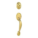 Kwikset 96870-084 Dakota Single Cylinder Entrance Handleset Finish: Polished Brass by Kwikset
